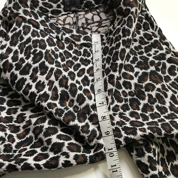 TOPSHOP Leopard Cigarette Trousers - Picture 8 of 11